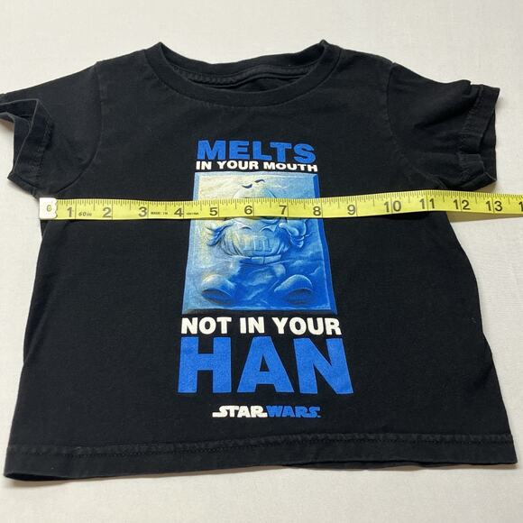 M&M Star Wars 'Melts In Your Mouth Not Your Han' T Shirt Baby Toddler Size 2T - Picture 6 of 8